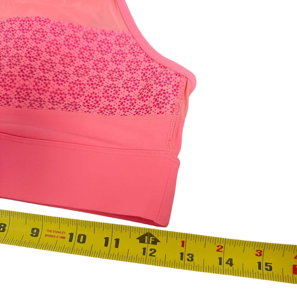 ZYIA Active All Star Bra Neon Coral Flower Power - Picture 6 of 6